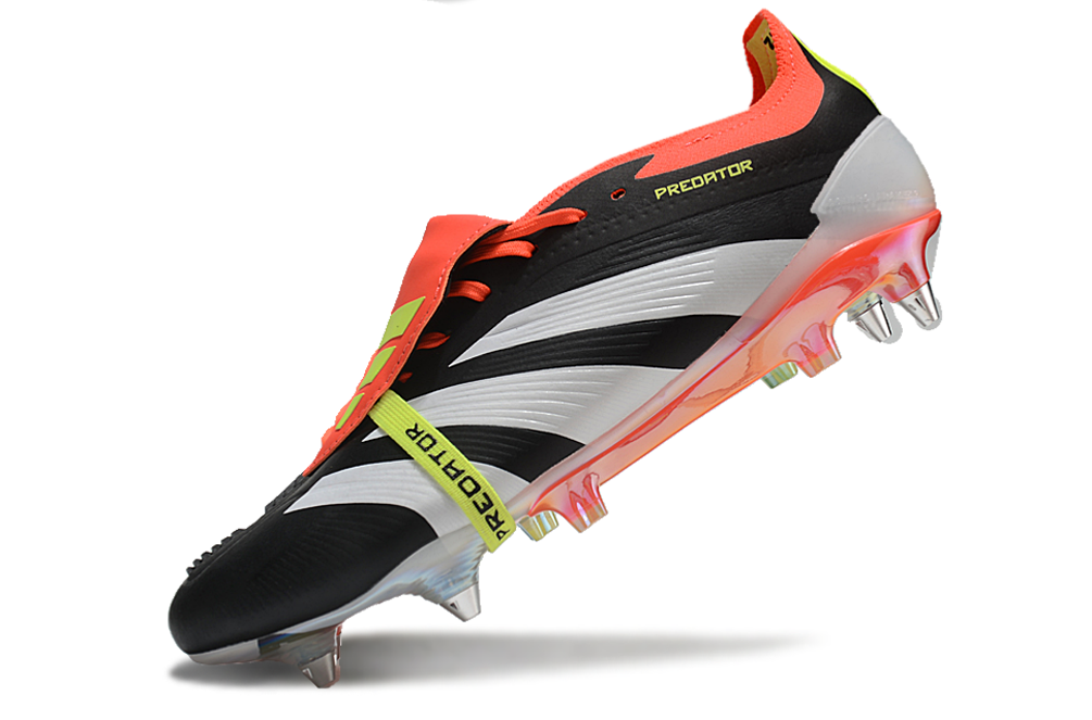 BOTA DE FUTBOL ADIDAS PREDATOR TONGUE SG ELITE - NEGRO/NARANJA
