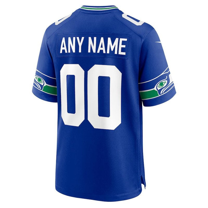 Camiseta NFL Seattle Seahawks - Retro Versión Clásica - Edición Personalizada