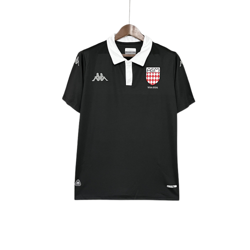Camiseta Mónaco 25/26 Edición 100º Aniversario - Negro - Versión Aficionado