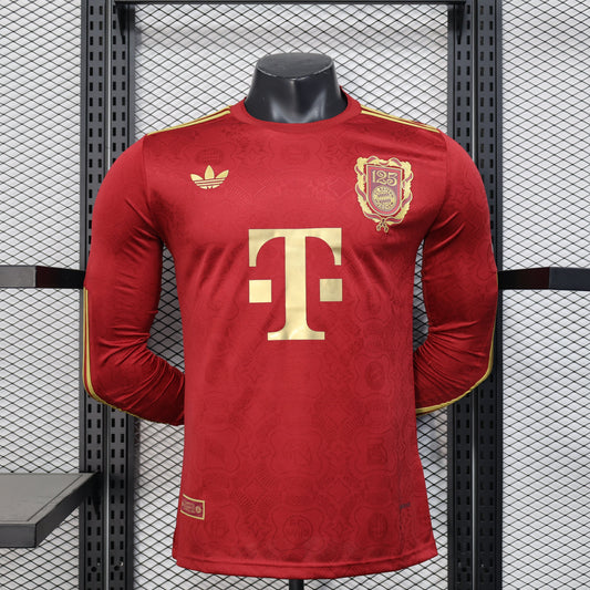 BAYERN MUNICH EDICIÓN ANIVERSARIO 125° I 25/26 HOMBRE (VERSIÓN JUGADOR) MANGA LARGA