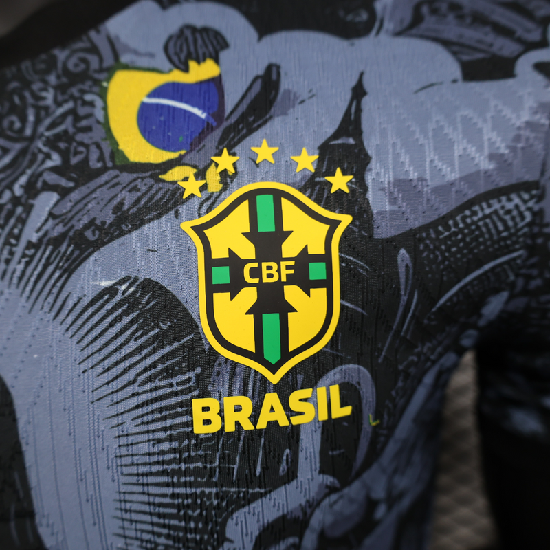 Camiseta Brasil 25/26 Edición Especial - Negro - Versión Jugador