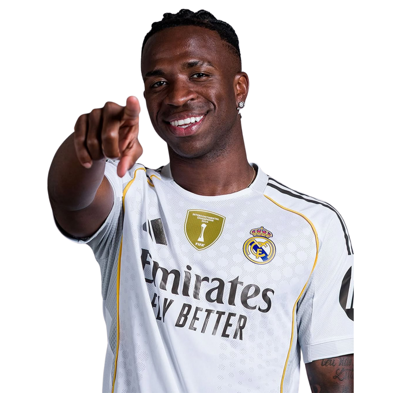 Camiseta Vini Jr - Real Madrid 25/26 I de Local - Versión Aficionado