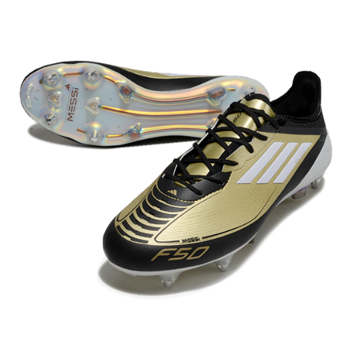 BOTA DE FUTBOL ADIDAS F50 SG ELITE - DORADA - ED. MESSI