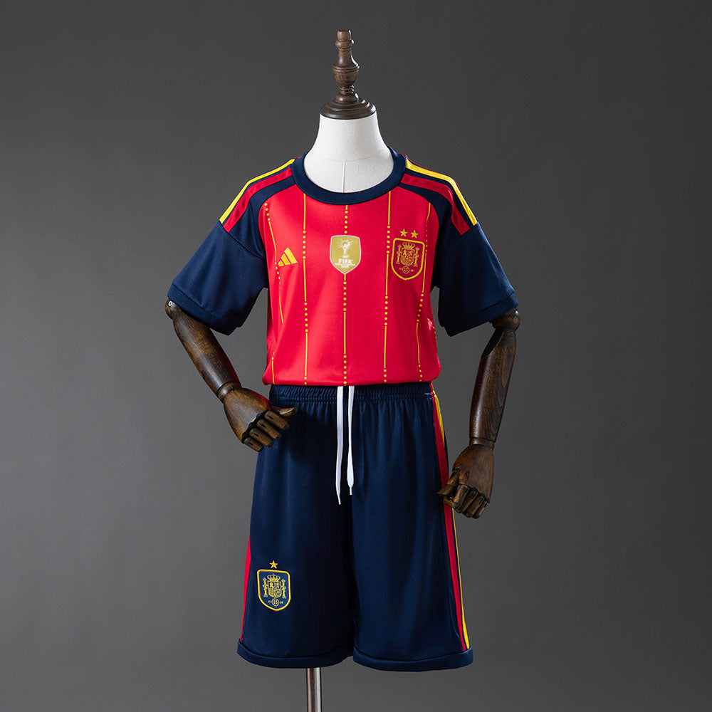 ESPAÑA I EDICIÓN CAMPEÓN 2026 MUNDIAL CONJUNTO INFANTIL CON PARCHE