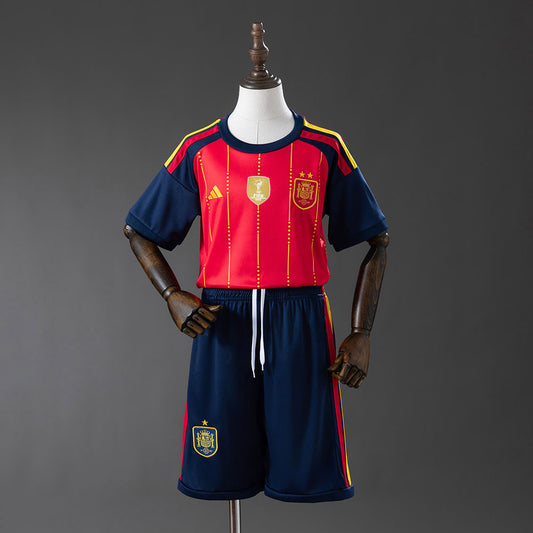 ESPAÑA I EDICIÓN CAMPEÓN 2026 MUNDIAL CONJUNTO INFANTIL CON PARCHE