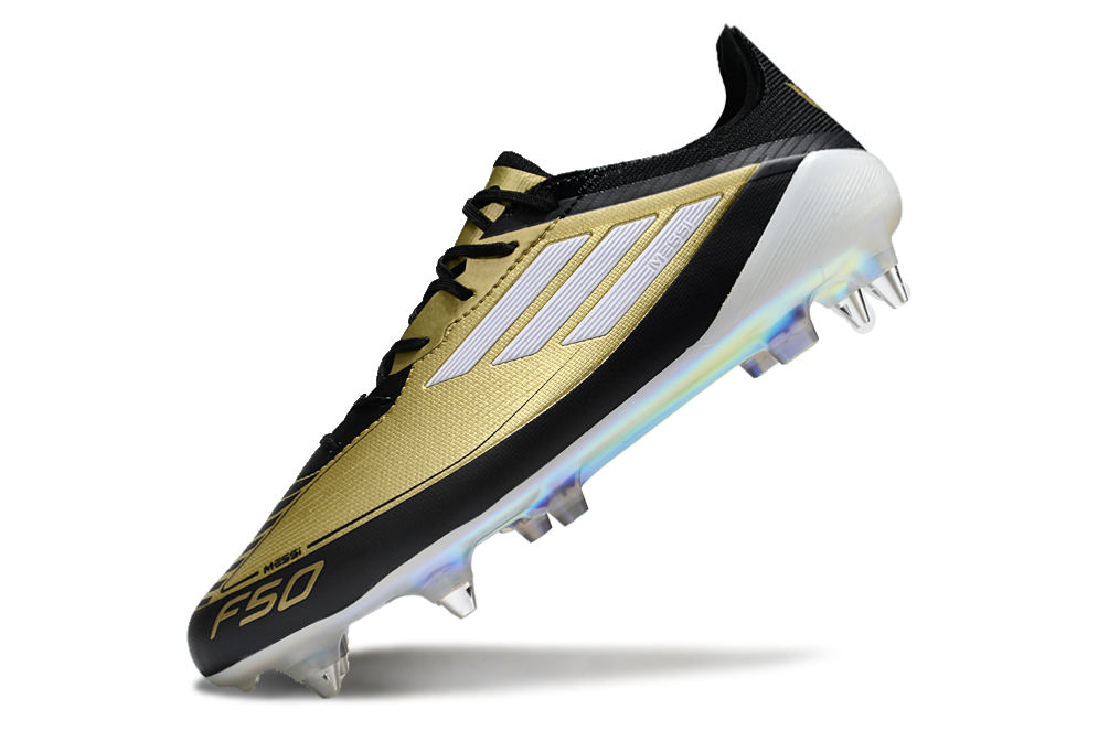 BOTA DE FUTBOL ADIDAS F50 SG ELITE - DORADA - ED. MESSI