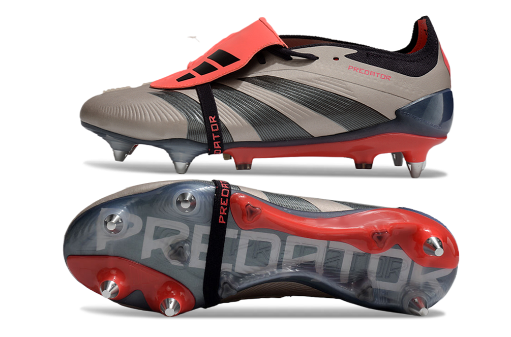 BOTA DE FUTBOL ADIDAS PREDATOR TONGUE SG ELITE- CINZA