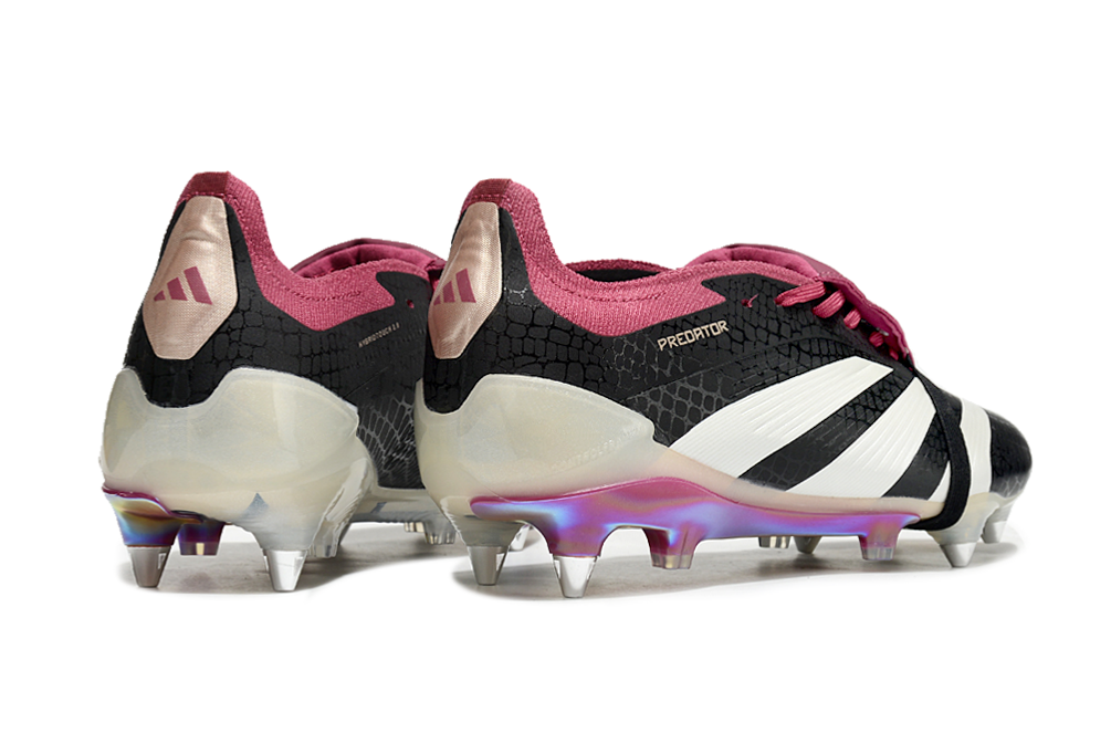 BOTA DE FUTBOL ADIDAS PREDATOR TONGUE SG ELITE - NEGRO/ROJO