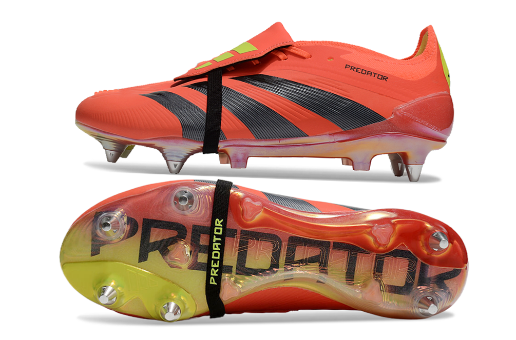 BOTA DE FUTBOL ADIDAS PREDATOR TONGUE SG ELITE - NARANJA