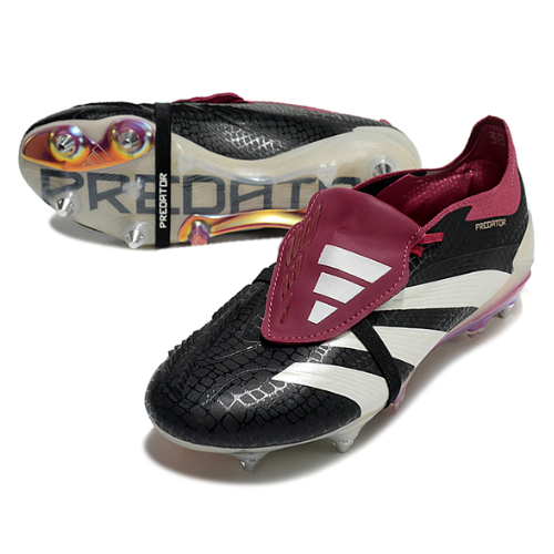 BOTA DE FUTBOL ADIDAS PREDATOR TONGUE SG ELITE - NEGRO/ROJO