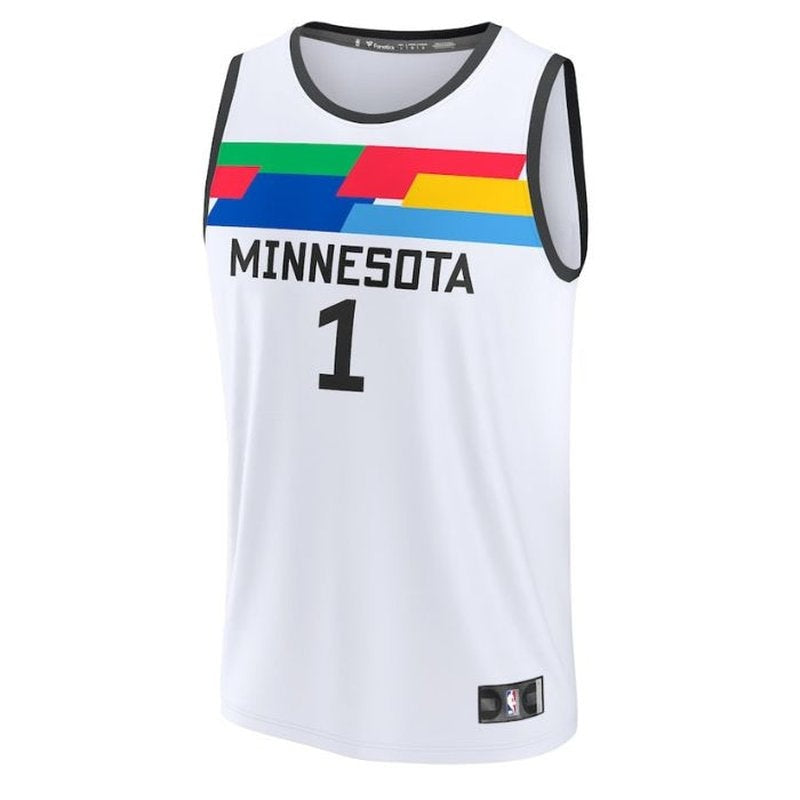 Camiseta NBA Anthony Edwards - Minnesota Timberwolves - 2023 Fastbreak - Edición Ciudad - Blanco