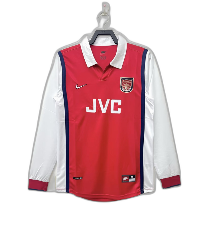 Camiseta Arsenal 1998 I de Local - Manga Larga Versión Retro