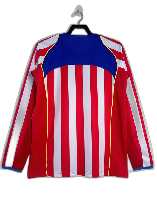 Camiseta Atlético de Madrid 04/05 I de Local - Manga Larga Versión Retro