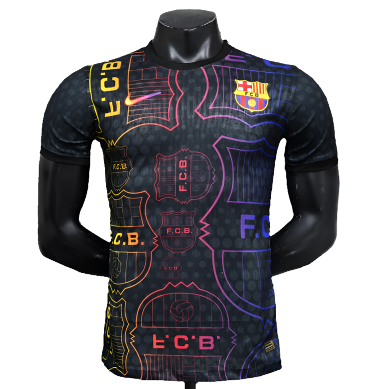 Camiseta Barcelona 25/26 Edición Especial - Negro, Amarillo e Rojo - Versión Jugador