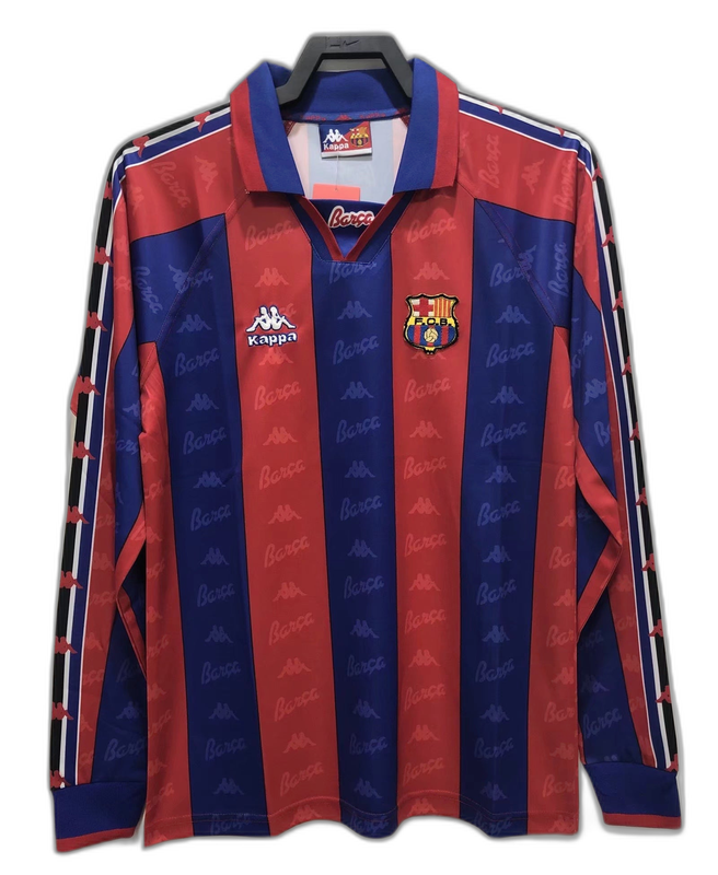 Camiseta Barcelona 96/97 I de Local - Manga Larga Versión Retro