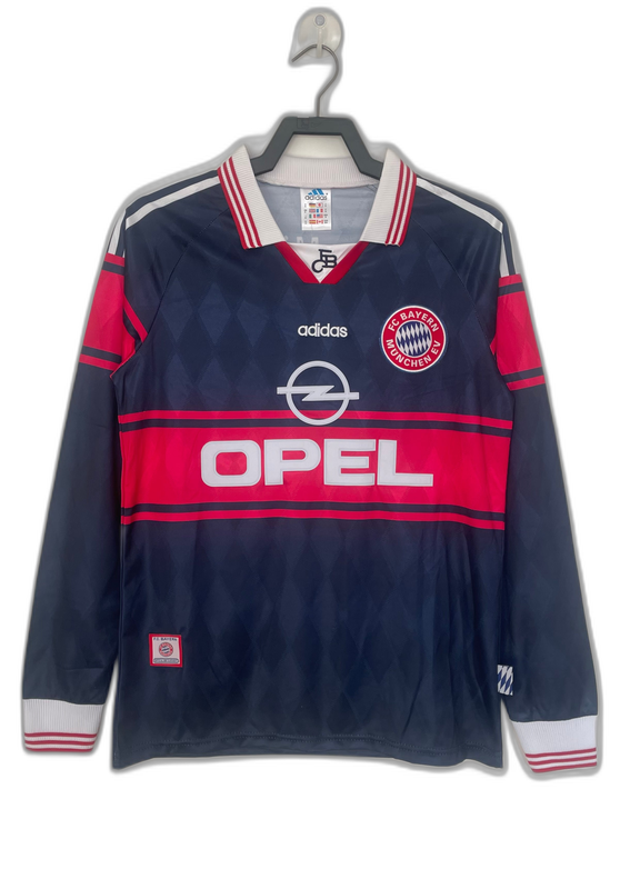 Camiseta Bayern de Múnich 97/99 I de Local - Manga Larga Versión Retro