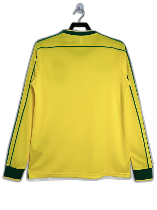 Camiseta Brasil 1998 I de Local - Manga Larga Versión Retro