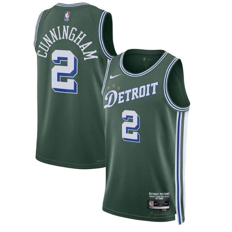 Camiseta NBA Cade Cunningham - Detroit Pistons - 2023 - Edición Ciudad - Verde