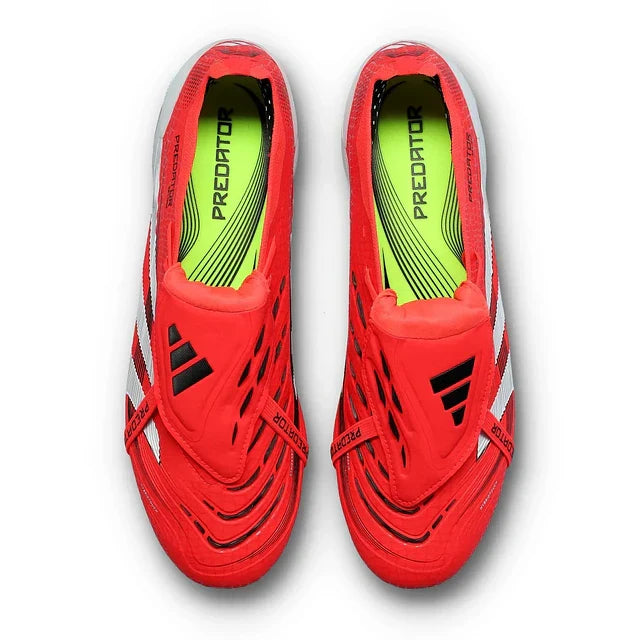 BOTA DE FUTBOL ADIDAS PREDATOR TONGUE FG ELITE - ROJO/BLANCO