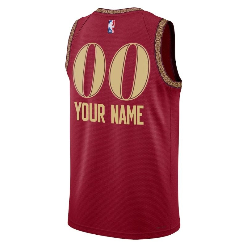 Camiseta NBA - Cleveland Cavaliers - 23/24 - Burdeos - Edición Ciudad