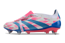 BOTA DE FUTBOL ADIDAS PREDATOR TONGUE SG ELITE - AZUL/ROSA