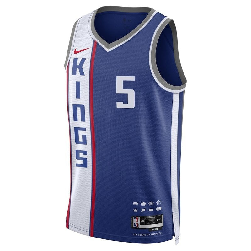 Camiseta NBA De'Aaron Fox - Sacramento Kings - 23/24 - Azul - Edición Ciudad