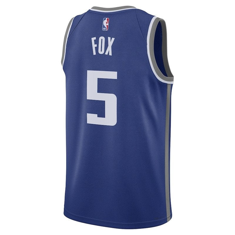 Camiseta NBA De'Aaron Fox - Sacramento Kings - 23/24 - Azul - Edición Ciudad