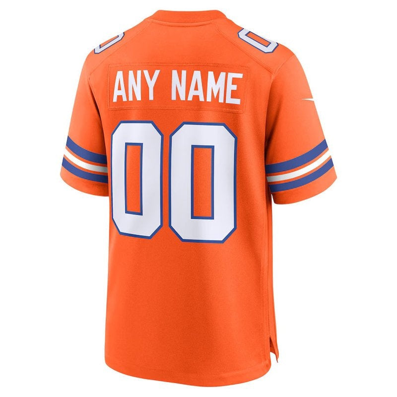 Camiseta NFL Denver Broncos - Colección Mile High - Retro 1977 - Versión de Juego - Naranja