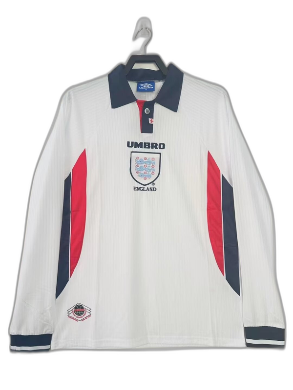 Camiseta Inglaterra 1998 I de Local - Manga Larga Versión Retro