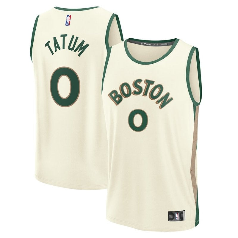 Camiseta NBA Jayson Tatum - Boston Celtics - Fanatics Branded 23/24 Fast Break - Blanco - Edición Ciudad