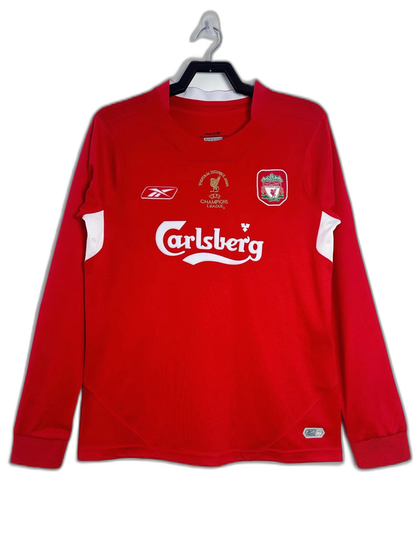 Camiseta Liverpool 04/05 I de Local - Manga Larga Versión Retro