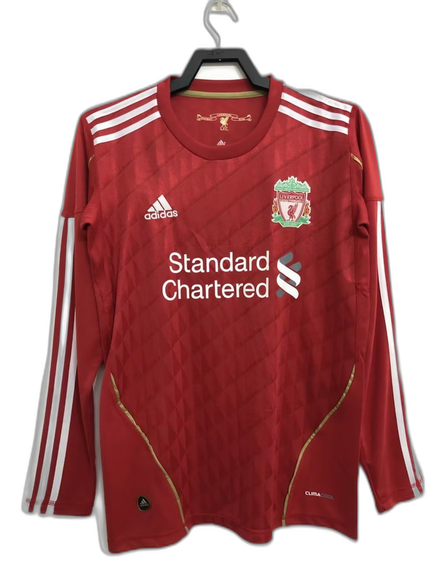 Camiseta Liverpool 2010 I de Local - Manga Larga Versión Retro
