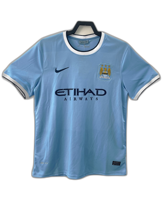 Camiseta Manchester City 13/14 I de Local - Versión Retro