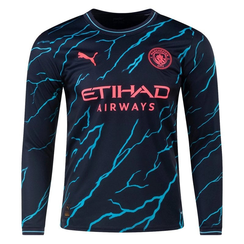 Camiseta Manchester City 23/24 III Tercera - Manga Larga