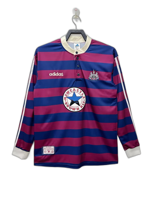 Camiseta Newcastle United 95/97 II de Visitante - Manga Larga Versión Retro