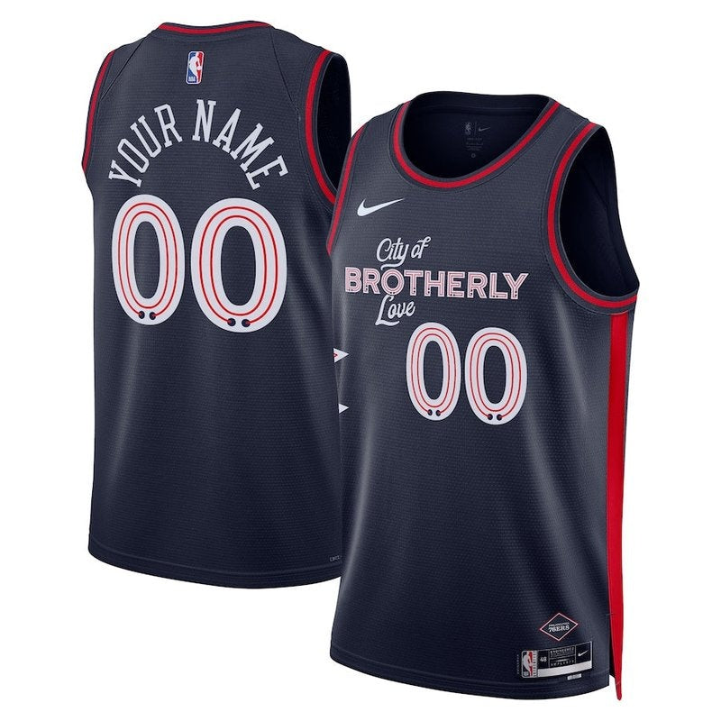 Camiseta NBA - Philadelphia 76ers - 23/24 - Azul Marino - Edición Ciudad
