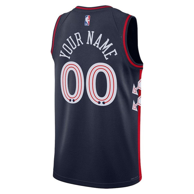 Camiseta NBA - Philadelphia 76ers - 23/24 - Azul Marino - Edición Ciudad