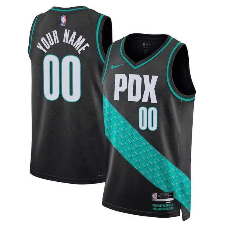 Camiseta NBA - Portland Trail Blazers - 2023 - Edición Ciudad - Negro