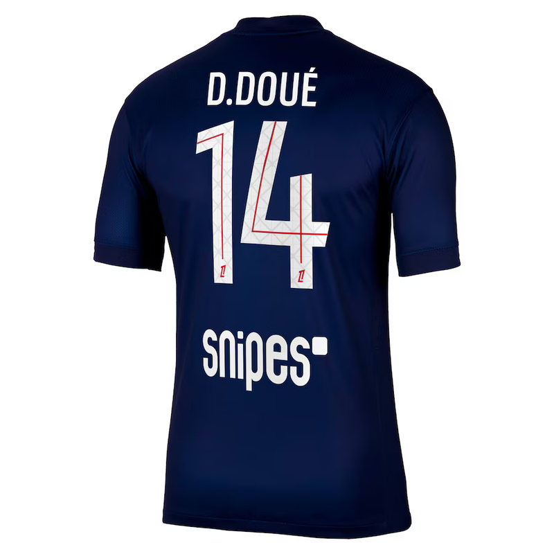 Camiseta D. Doué - Paris Saint-Germain (PSG) 25/26 I de Local - Versión Aficionado