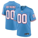 Camiseta NFL Tennessee Titans - Oilers - Versión Retro de Jogo - Azul Claro